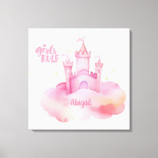 Meisje Regel aanpasbaar Canvas Afdruk