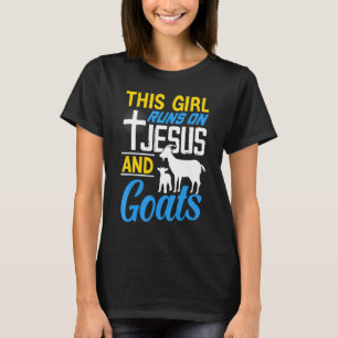 Meisje Rent Op Jezus En Geiten Geit Voor Vrouwen T-shirt