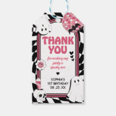 Meisje Retro Ghost Halloween Verjaardag Favoriet T Cadeaulabel (Voorkant)