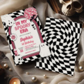 Meisje Retro Ghost Halloween Verjaardag Kaart