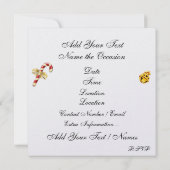 Meisje Retro Pop Art Kerstuitnodiging Kaart (Achterkant)