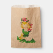 Meisje Retro Schattige Bedankzakje (Voorkant)