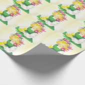  Meisje Retro Schattige Cadeaupapier (Hoek)