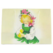  Meisje Retro Schattige Groot Cadeauzakje (Voorkant)