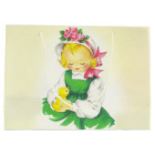  Meisje Retro Schattige Groot Cadeauzakje (Achterkant)