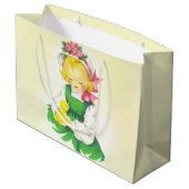  Meisje Retro Schattige Groot Cadeauzakje (Achterkant Gekanteld)