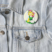 Meisje Retro Schattige Ronde Button 5,7 Cm (In situ)