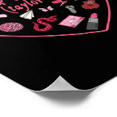 Meisje Retro Taylor Voornaam Gepersonaliseerde Val Poster (Hoek)