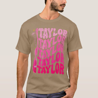 Meisje Retroaylor voornaam gepersonaliseerde verja T-shirt
