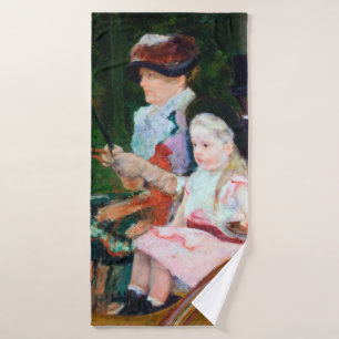 Meisje Riding a Carriage, Mary Cassatt Badhanddoek