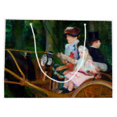 Meisje Riding a Carriage, Mary Cassatt Groot Cadeauzakje (Achterkant)