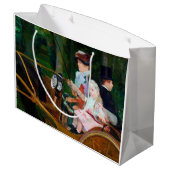 Meisje Riding a Carriage, Mary Cassatt Groot Cadeauzakje (Achterkant Gekanteld)