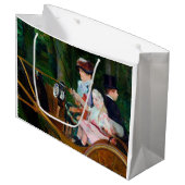 Meisje Riding a Carriage, Mary Cassatt Groot Cadeauzakje (Voorkant Gekanteld)