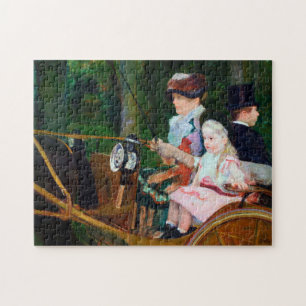 Meisje Riding a Carriage, Mary Cassatt Legpuzzel