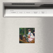 Meisje Riding a Carriage, Mary Cassatt Magneet (Insitu (Vaatwasser))