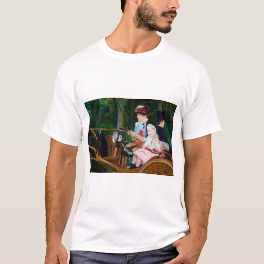 Meisje Riding a Carriage, Mary Cassatt T-shirt (Voorkant)