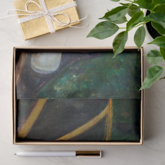 Meisje Riding a Carriage, Mary Cassatt Tissuepapier (Geschenk)