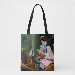 Meisje Riding a Carriage, Mary Cassatt Tote Bag