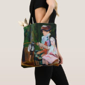Meisje Riding a Carriage, Mary Cassatt Tote Bag (Dichtbij)