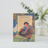 Meisje rijden Turkije Briefkaart (Staand voorkant)