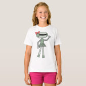 Meisje Robot Meisjes T-shirt (Voorkant volledig)