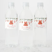 Meisje Rode Kerstman Kerst Baby Shower