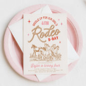 Meisje Rodeo verjaardagsfeestje uitnodiging