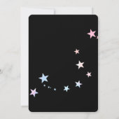 Meisje Roller Schaatsen Zwart & Neon Verjaardagsfe Kaart (Achterkant)