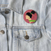 meisje ronde button 5,7 cm (In situ)