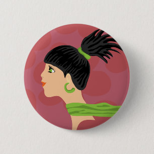 meisje ronde button 5,7 cm