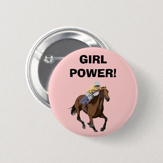 MEISJE. RONDE BUTTON 5,7 CM (Voorkant /achterkant)