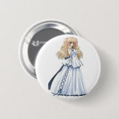 meisje ronde button 5,7 cm (Voorkant /achterkant)