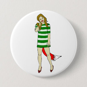 meisje ronde button 7,6 cm