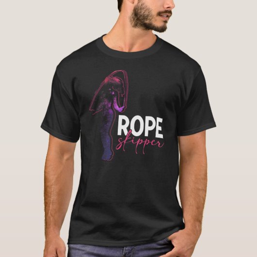 Meisje Rope Skipper Jumping Rope Fitness Rope Skip T-shirt (Voorkant)