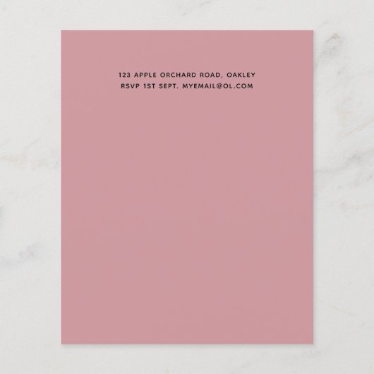  meisje Rosegold Floral Glam Wedding (Achterkant)