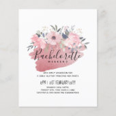  meisje Rosegold Floral Glam Wedding (Voorkant)