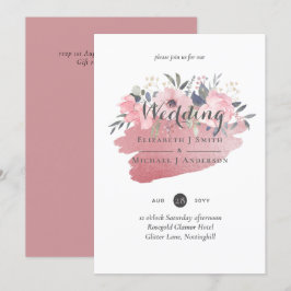  meisje Rosegold Floral Glam Wedding