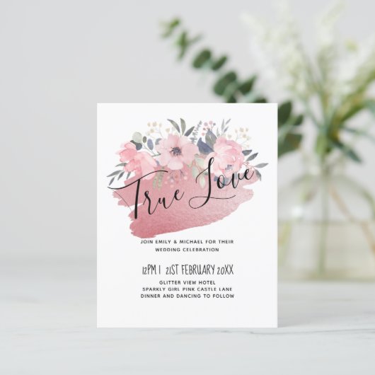  meisje Rosegold Floral Glam Wedding (Staand voorkant)