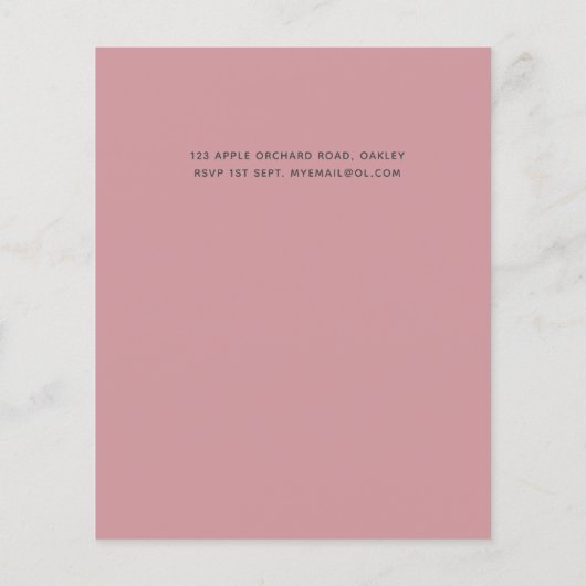  meisje Rosegold Floral Glam Wedding (Achterkant)