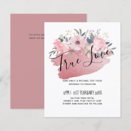  meisje Rosegold Floral Glam Wedding
