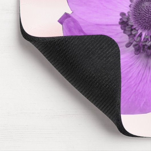 meisje roze Anemone Mousepad Muismat (Hoek)