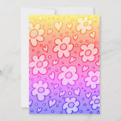 Meisje Roze Baby shower Invitation Kaart (Achterkant)