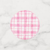 Meisje roze barnyard boerderij dieren verjaardag confetti (Kleine voorkant)