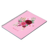 Meisje Roze Bloemen Notitieboek (Linkerzijde)