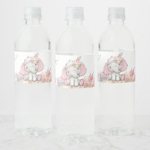 Meisje Roze Boho Olifant Baby Shower