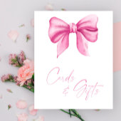 MEISJE ROZE BOOG KAARTEN EN GESCHENKEN POSTER