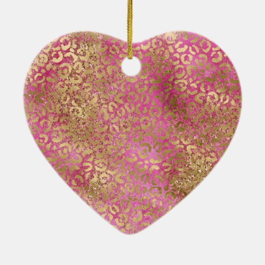 Meisje Roze en Blush Swirls en Glitter Keramisch Ornament (Achterkant)