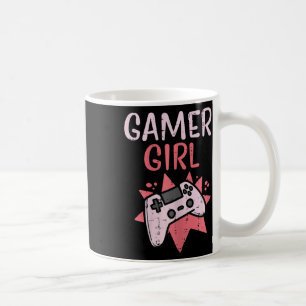 Meisje Roze Game Controller Schattigee Video Gamin Koffiemok