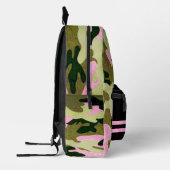 Meisje Roze & Groen Monogram Camouflage Rugzak (Links)
