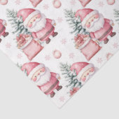 Meisje Roze Kerstman Cadeaus Tissuepapier (Detail)